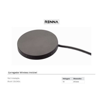 CARREGADOR WIRELESS INVISIVEL IMD